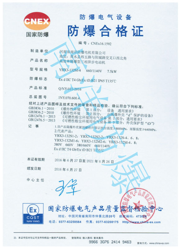 粉塵防爆電機的防爆等級都有哪些？